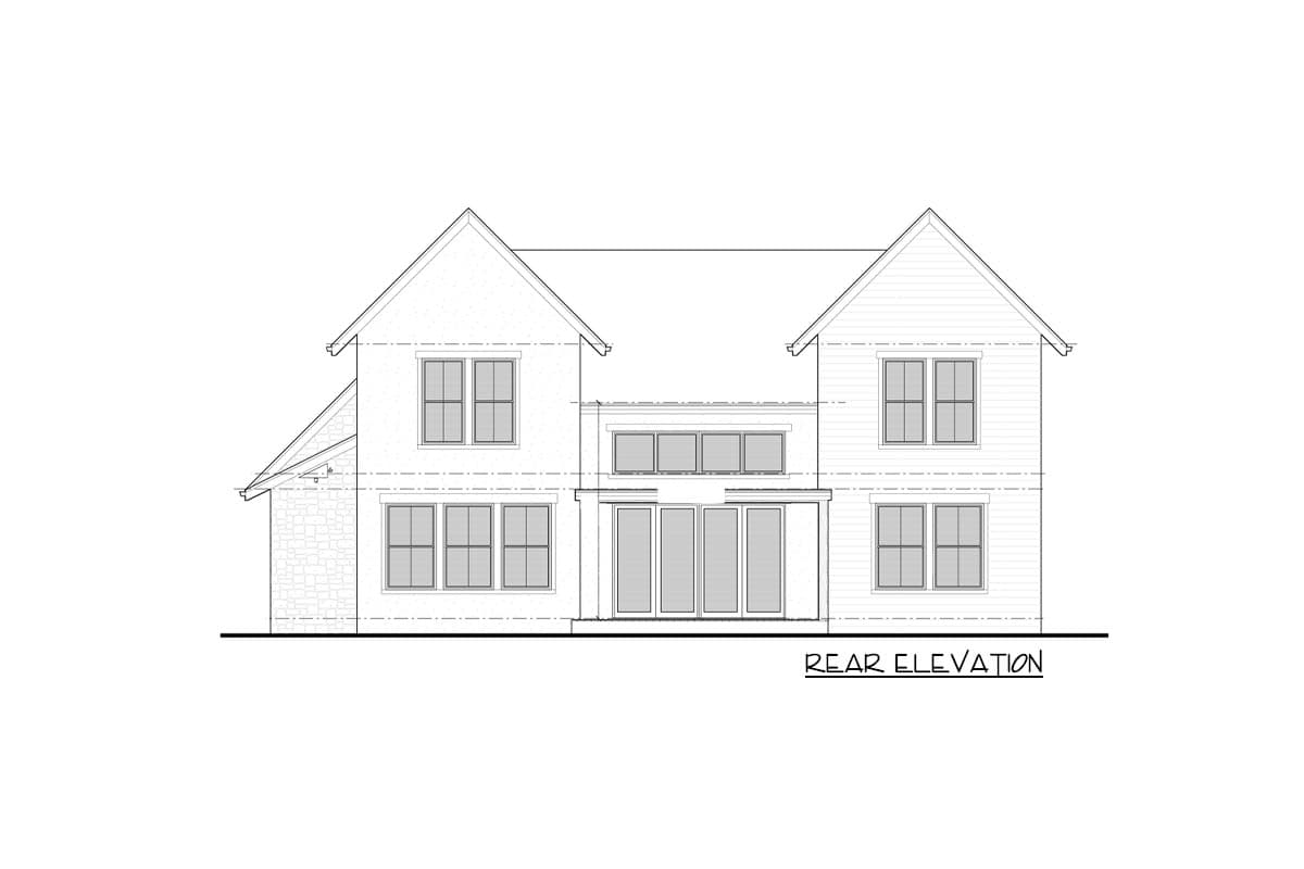 Plan 95128RW: New American House Plan with Home Office and Guest Bedroom - 2884 Sq Ft - Image #5 - Craftsman, Modern Farmhouse, New American