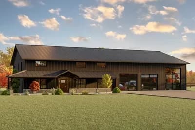 Barndominium with 6-Car Garage / RV Bay