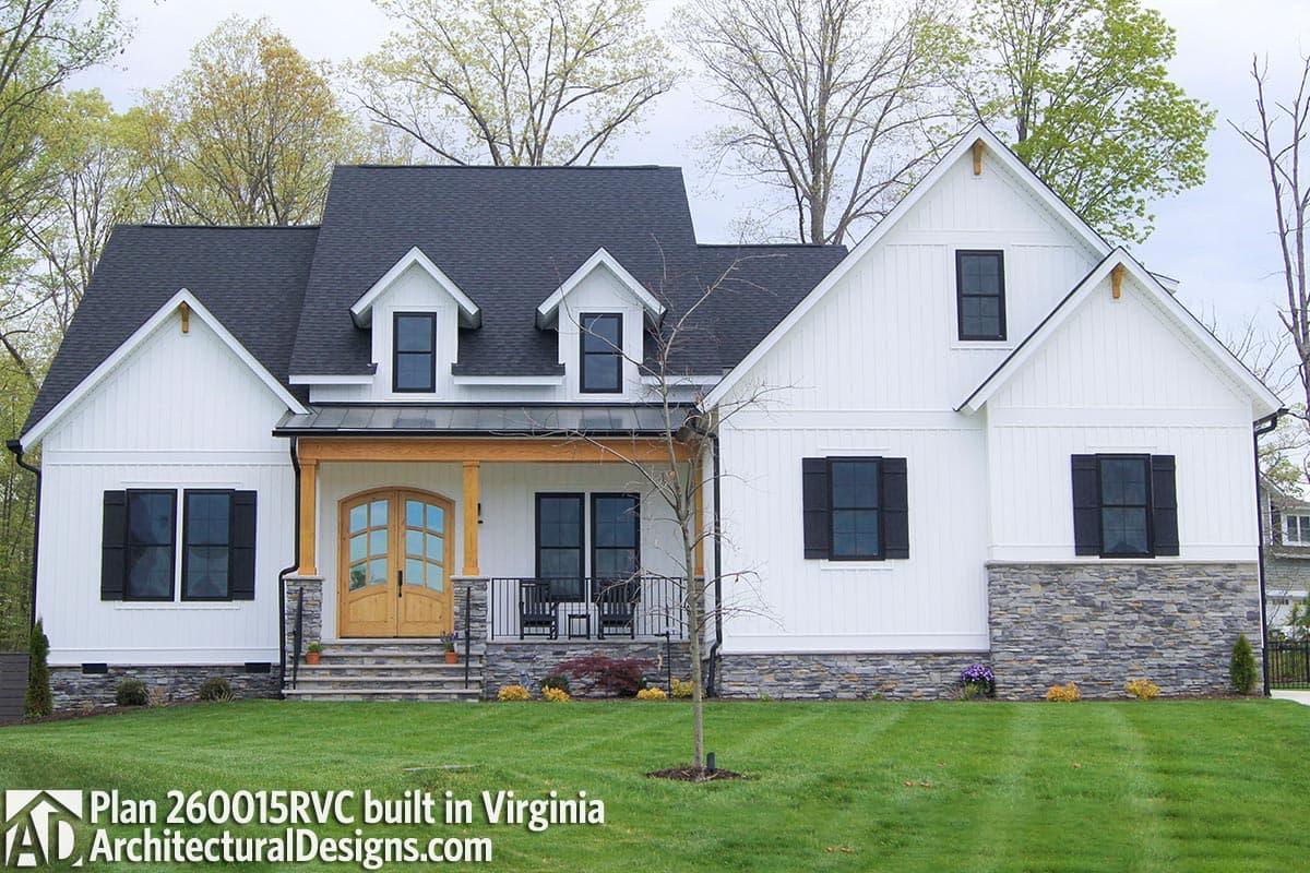 build gallery item - Modern Farmhouse Plan 260015RVC Comes to Life in Virginia