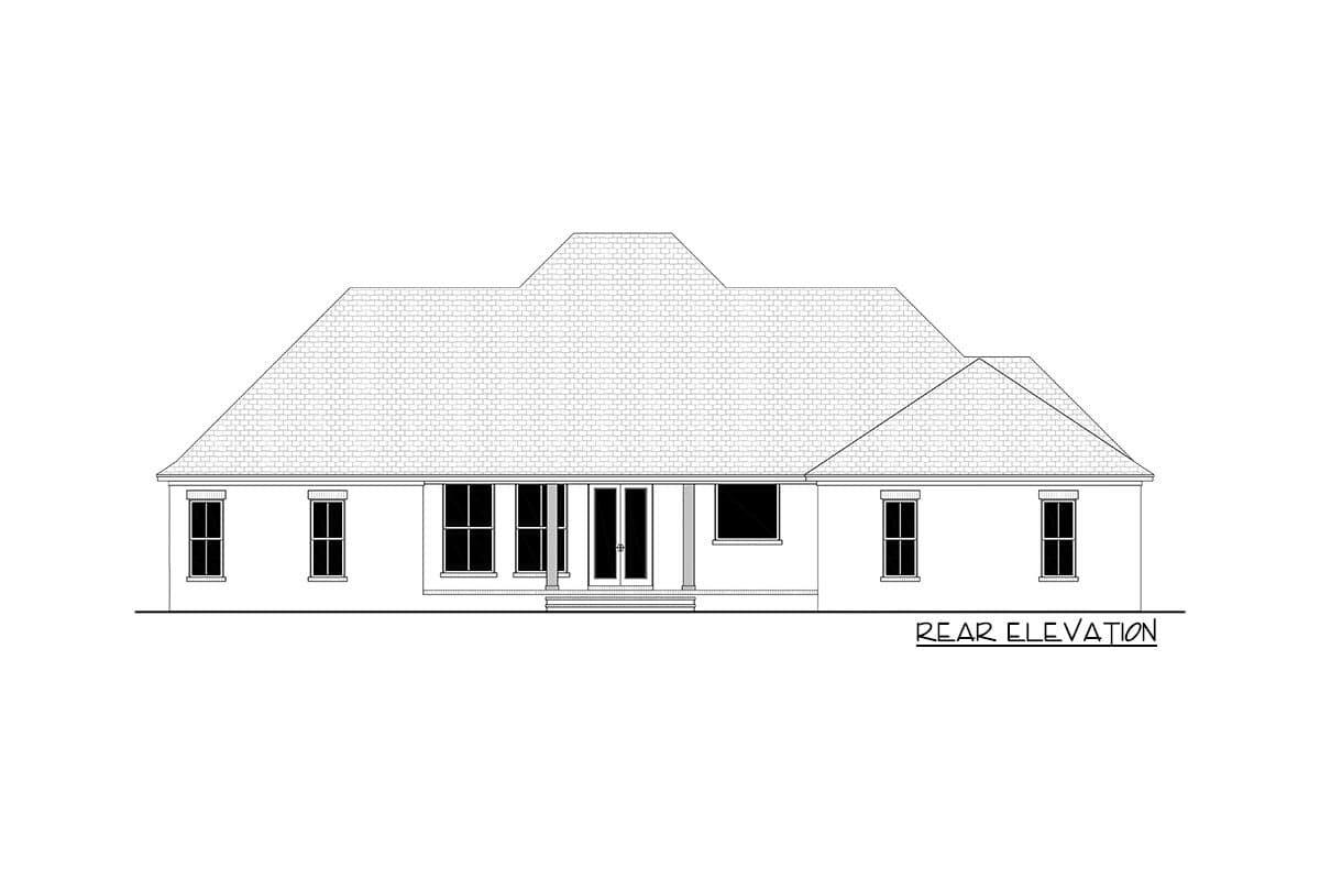 Plan 51885HZ: Modern Acadian House Plan with Potential In-law Suite - 2720 Sq Ft - Image #5 - Acadian, Country, Louisiana-Style, Southern