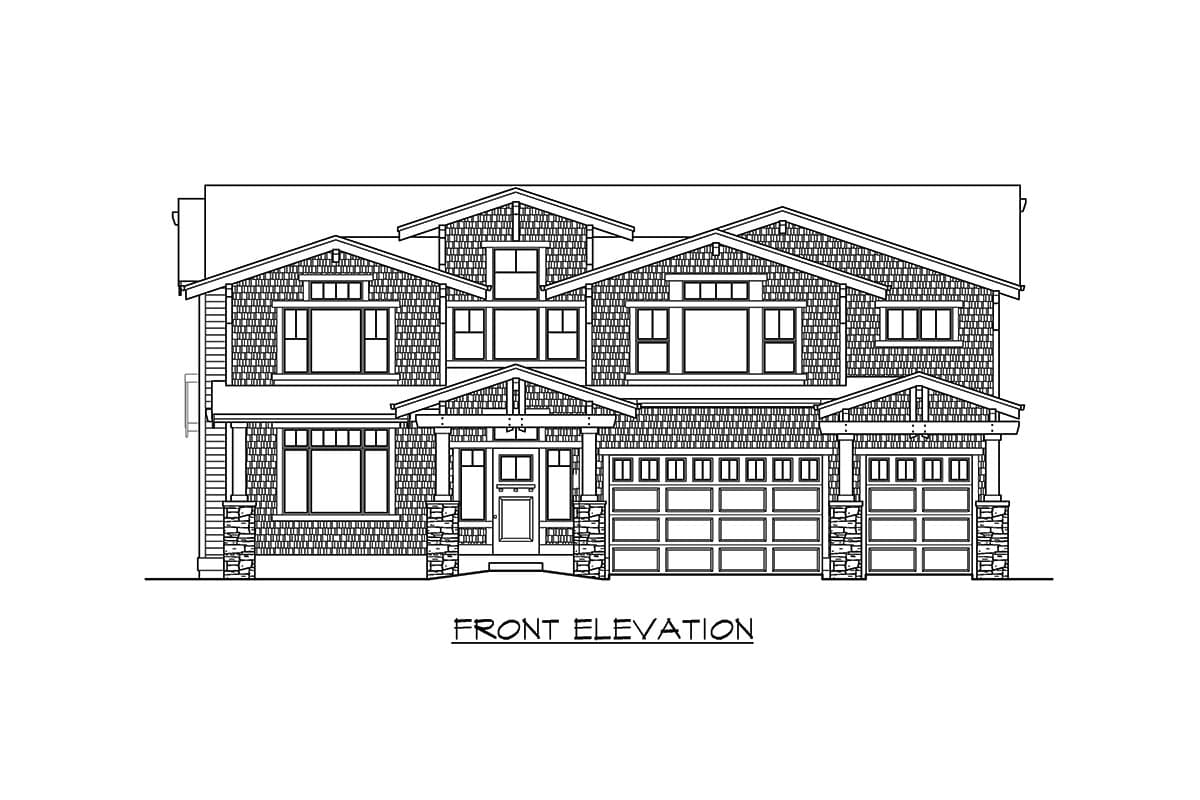 Plan 23926JD: Dreamy Multi-gabled Craftsman Home Plan with 2-Story Great Room - Image #38 - Contemporary, Country, Craftsman, Modern Farmhouse, New American, Northwest