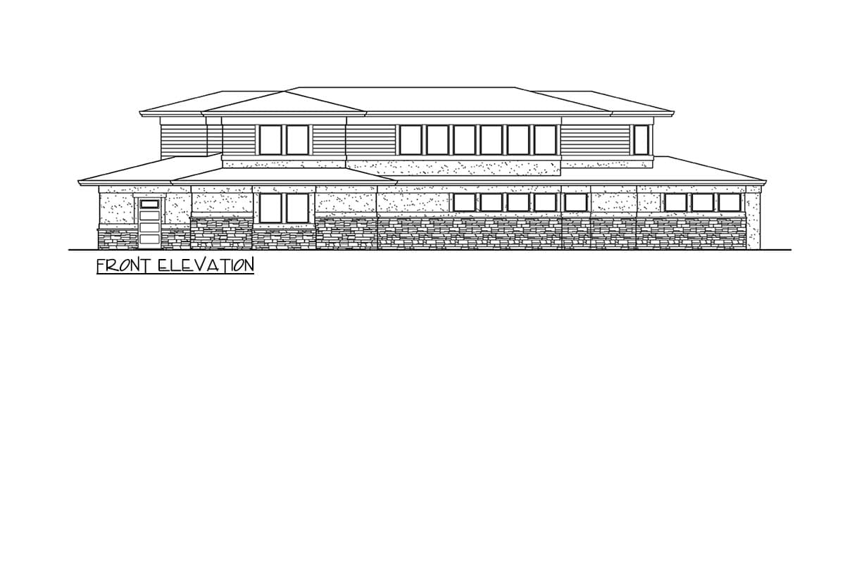 Plan 23927JD: Waterfront Northwest House Plan with Stacked Rear Decks - Image #16 - Northwest, Prairie