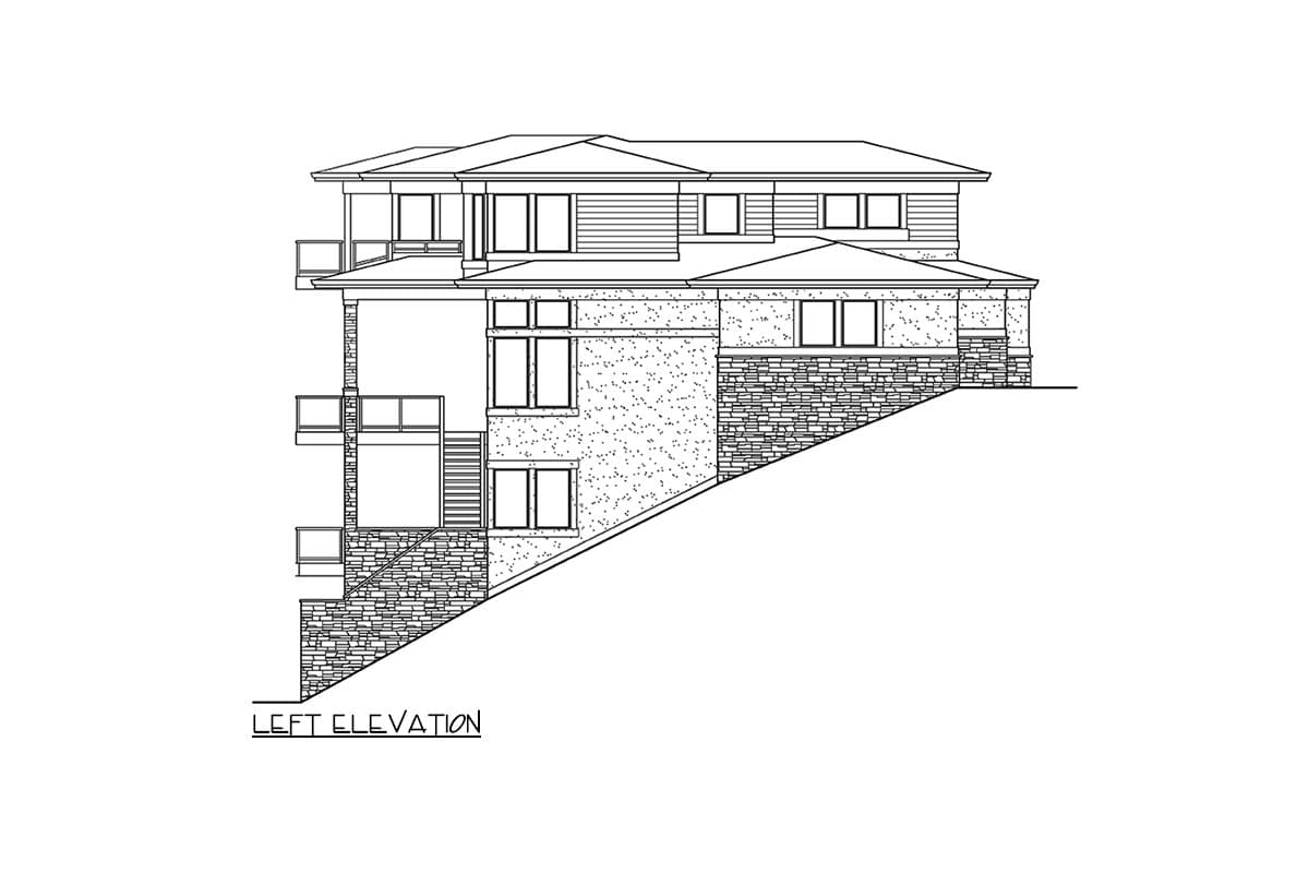 Plan 23927JD: Waterfront Northwest House Plan with Stacked Rear Decks - Image #17 - Northwest, Prairie