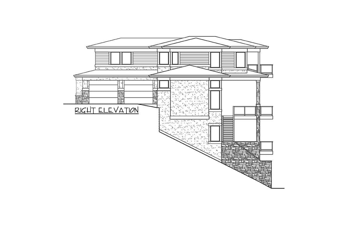 Plan 23927JD: Waterfront Northwest House Plan with Stacked Rear Decks - Image #19 - Northwest, Prairie