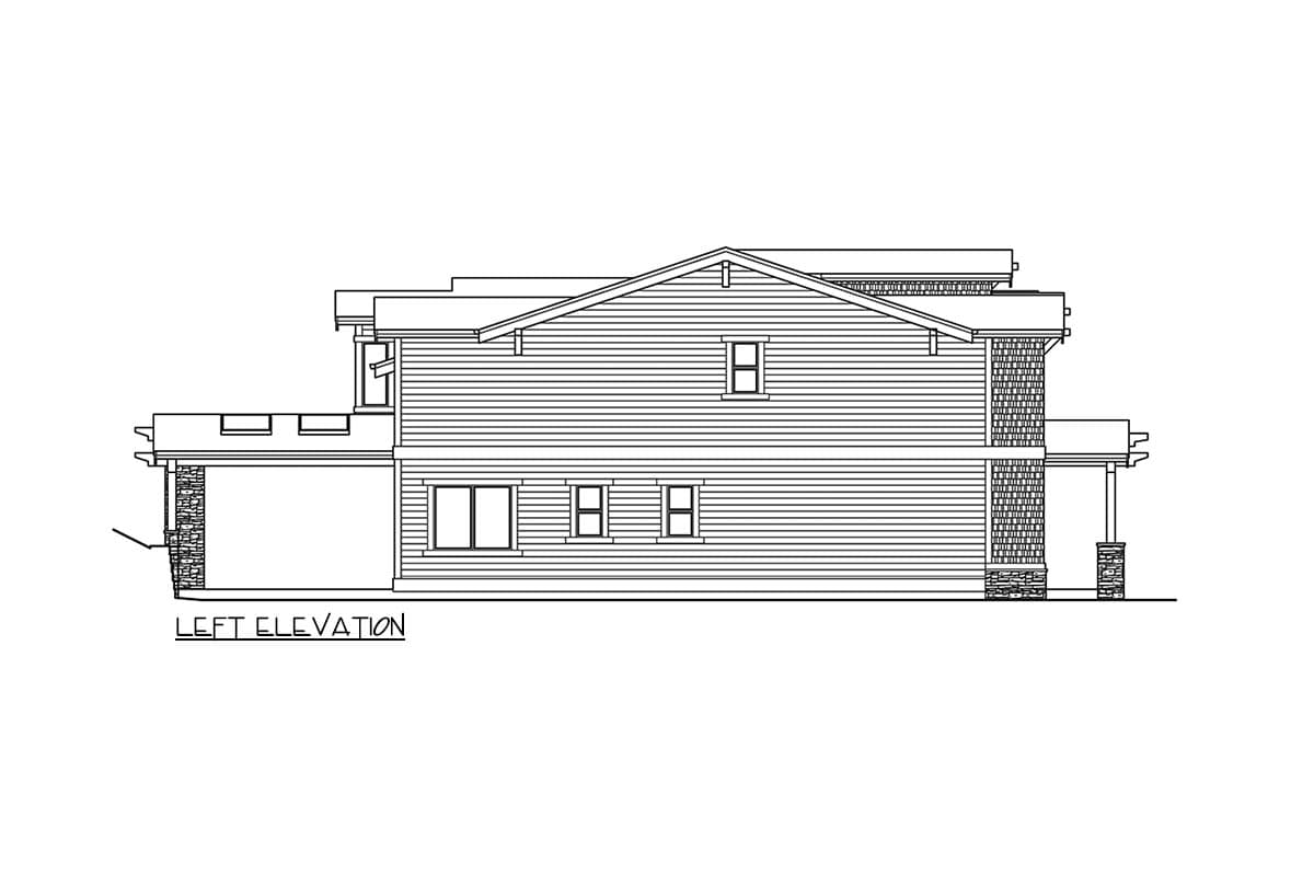 Plan 23928JD: Northwest Craftsman Plan with Den and 3-Car Tandem Garage - Image #27 - Craftsman, Northwest