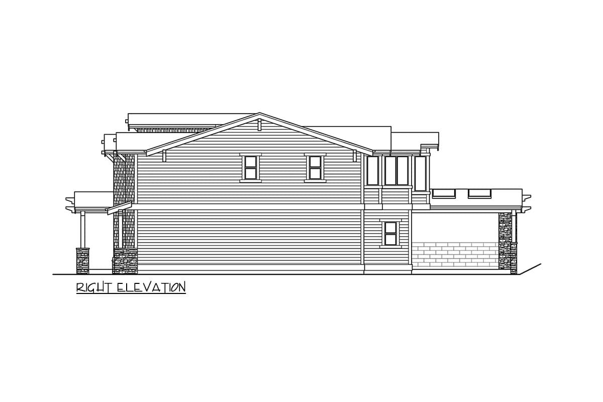 Plan 23928JD: Northwest Craftsman Plan with Den and 3-Car Tandem Garage - Image #29 - Craftsman, Northwest