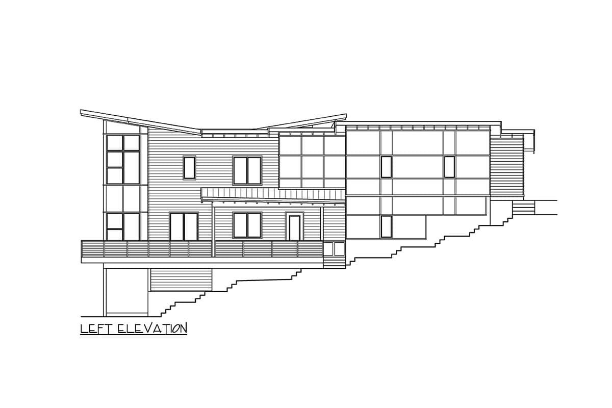 Plan 23929JD: Modern Northwest Home Plan with Stacked 4-Car Garage and Shop - Image #24 - Mid Century Modern, Modern, Northwest, Prairie