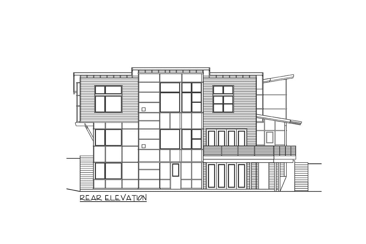 Plan 23929JD: Modern Northwest Home Plan with Stacked 4-Car Garage and Shop - Image #25 - Mid Century Modern, Modern, Northwest, Prairie