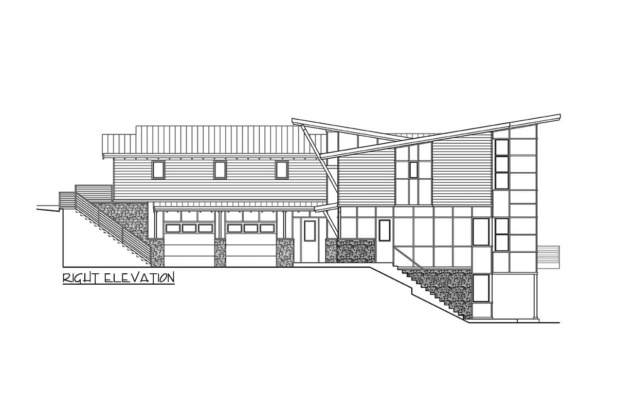 Plan 23929JD: Modern Northwest Home Plan with Stacked 4-Car Garage and Shop - Image #26 - Mid Century Modern, Modern, Northwest, Prairie