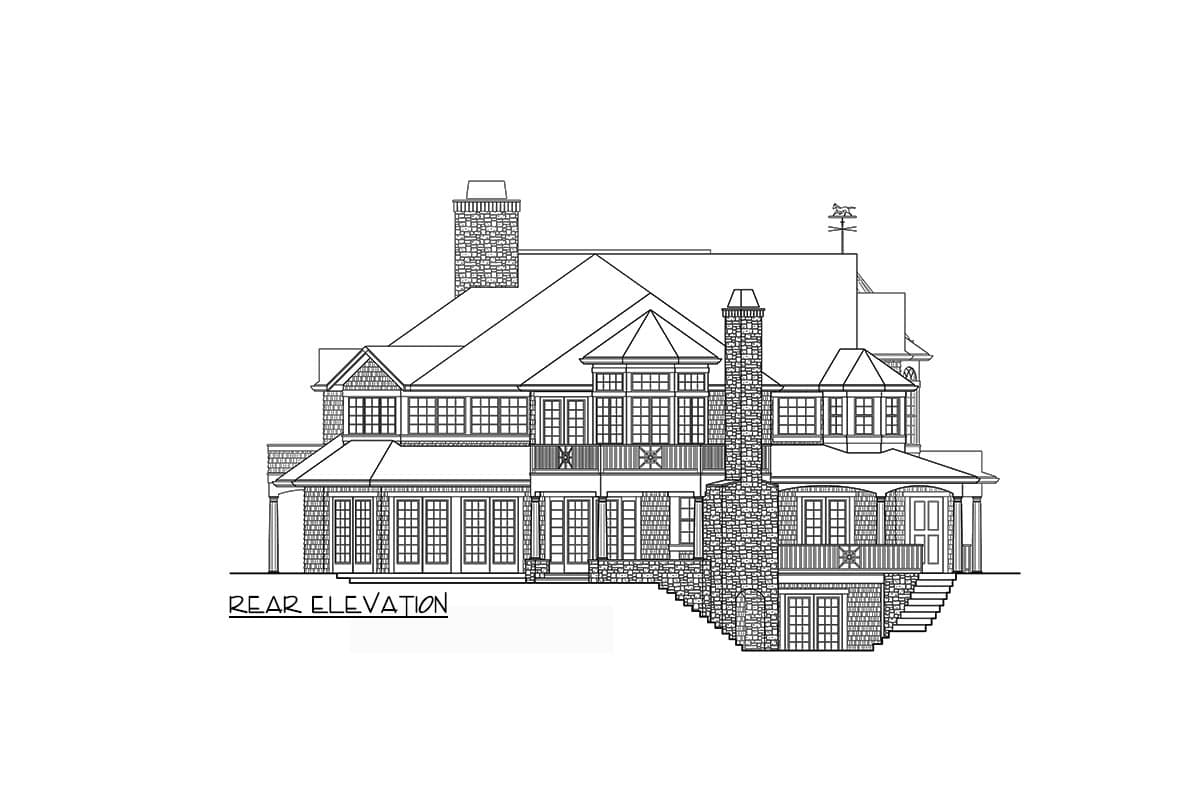Plan 23931JD: Luxury 5-Bed House Plan with Walkout Basement and Rooftop Deck - Image #25