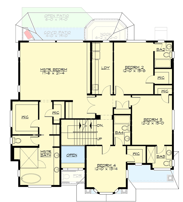 Plan 23932JD: Northwest Craftsman with Detached Carriage House - Architectural Designs - Floor Plan - 2nd Floor - Craftsman, New American, Northwest, Shingle