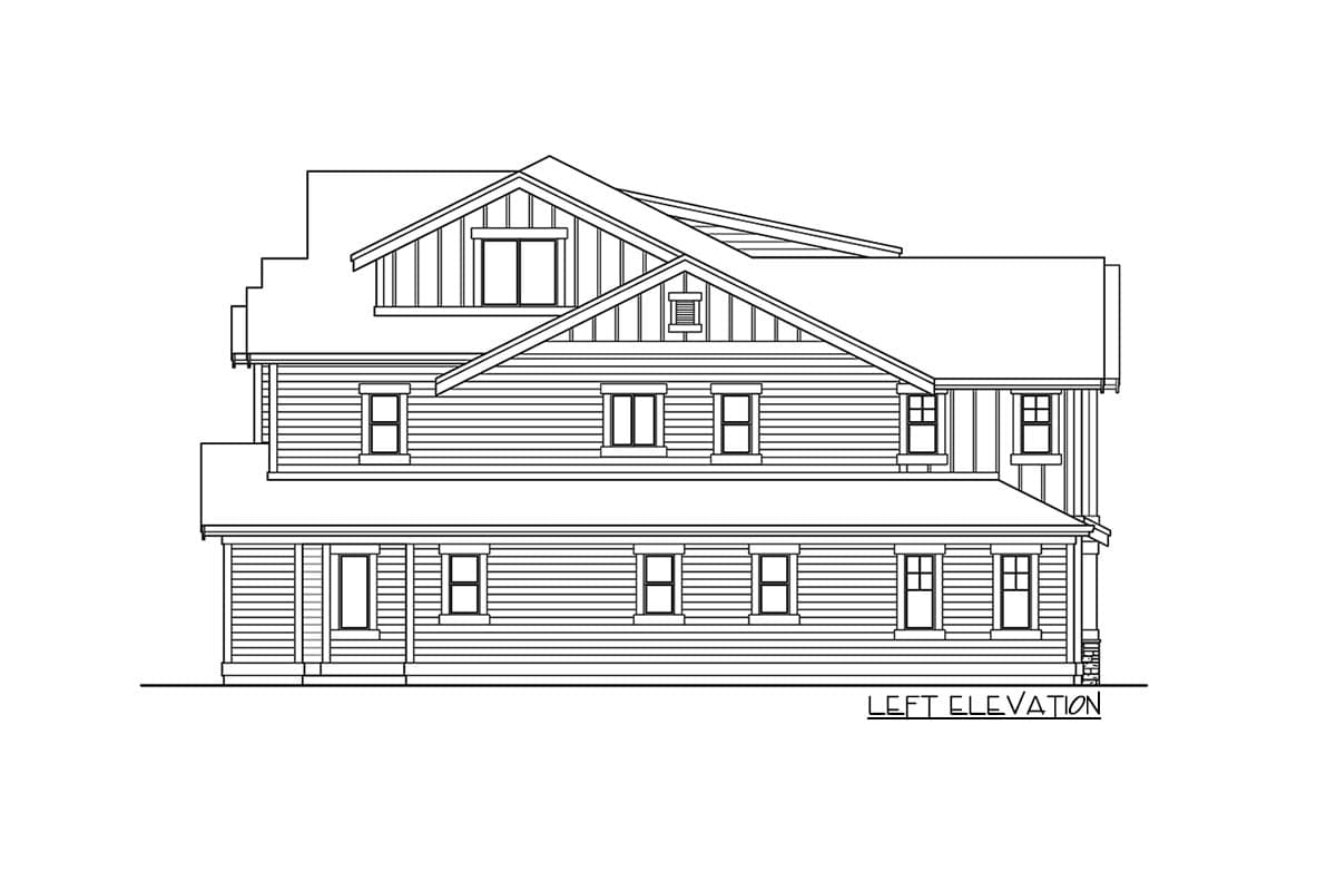 Plan 23933JD: 5-Bed Modern Farmhouse Plan with Third-Floor Bonus Room - 4999 Sq Ft - Image #26 - Contemporary, Country, Craftsman, Farmhouse, Modern Farmhouse, New American, Northwest