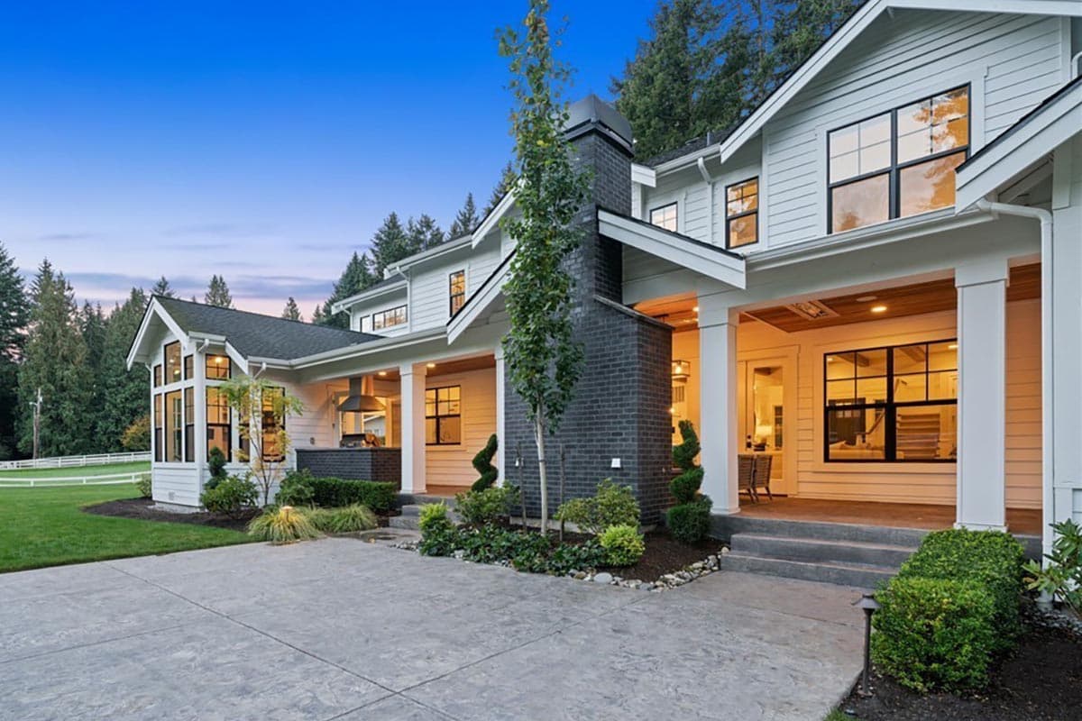 Plan 23936JD: Grand New American House Plan with 4-Car Angled Garage - Image #7 - Country, Craftsman, New American