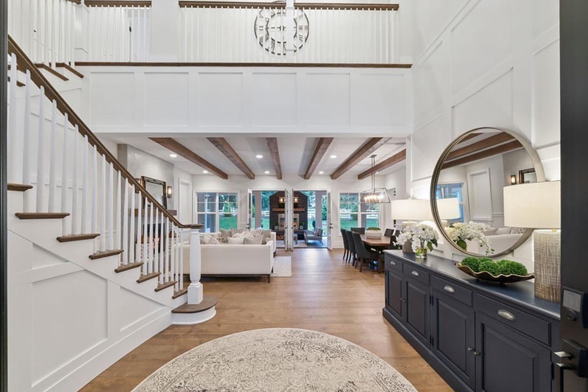 Plan 23936JD: Grand New American House Plan with 4-Car Angled Garage - Image #8 - Country, Craftsman, New American