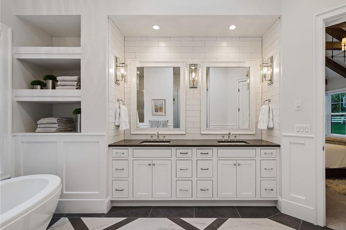 Plan 23936JD: Grand New American House Plan with 4-Car Angled Garage - Image #22 - Country, Craftsman, New American