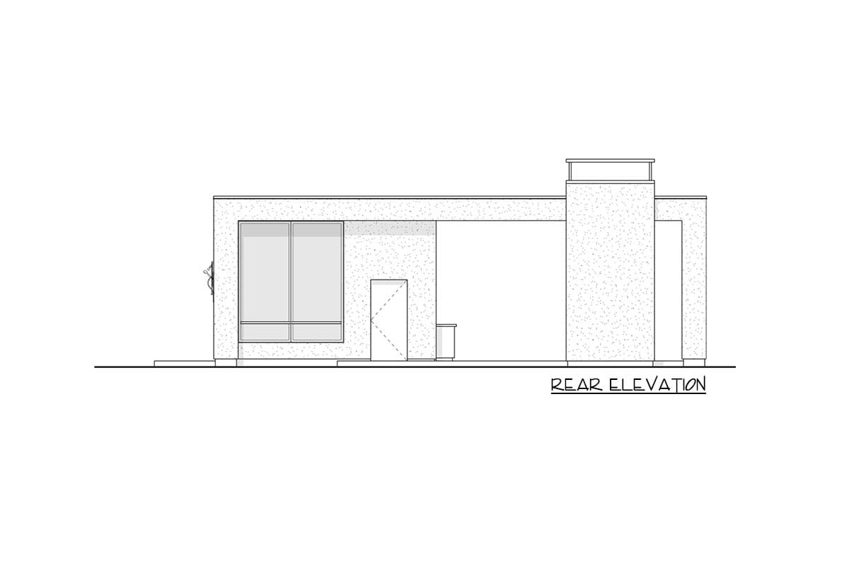 Plan 270050AF: Modern Pool House with Studio or Gym - Image #5 - Contemporary, Mid Century Modern, Modern, Northwest