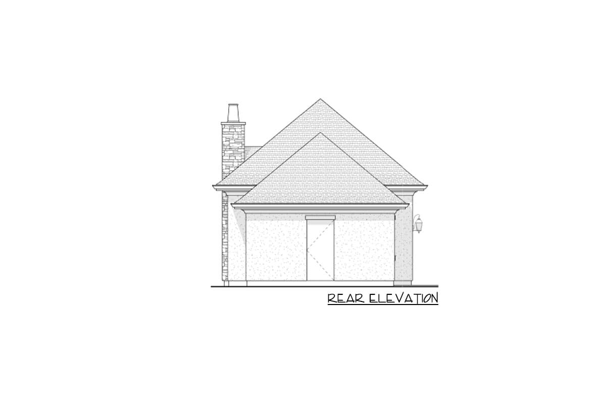 Plan 270051AF: Pool House with Covered Lounge Area and Bath - Image #6 - Acadian, Contemporary, Cottage, Country, European, French Country, Southern