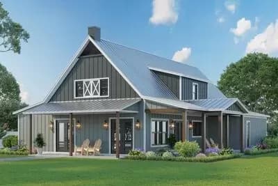 3-Bed Barndominium with 4-Car Garage / Shop