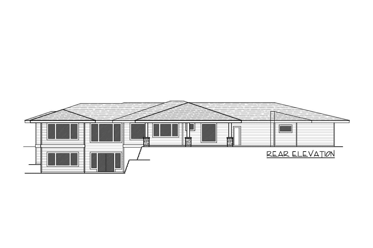 Plan 267001SPK: Prairie Style Rancher with Angled Garage and a Walkout Basement - Image #12 - Contemporary, Mid Century Modern, Northwest, Prairie, Ranch