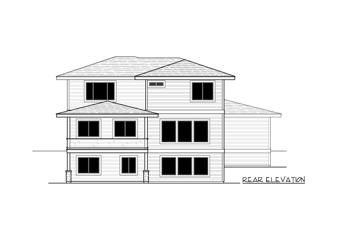 Plan 267002SPK: Modern 2-Story Home Plan with Basement - Image #13 - Modern, Northwest, Prairie