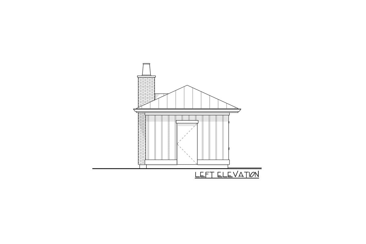 Plan 270052AF: Pool House with a Contemporary Vibe and a Fireplace - Image #5 - Contemporary, Country, Craftsman, French Country, Modern Farmhouse, New American, Transitional