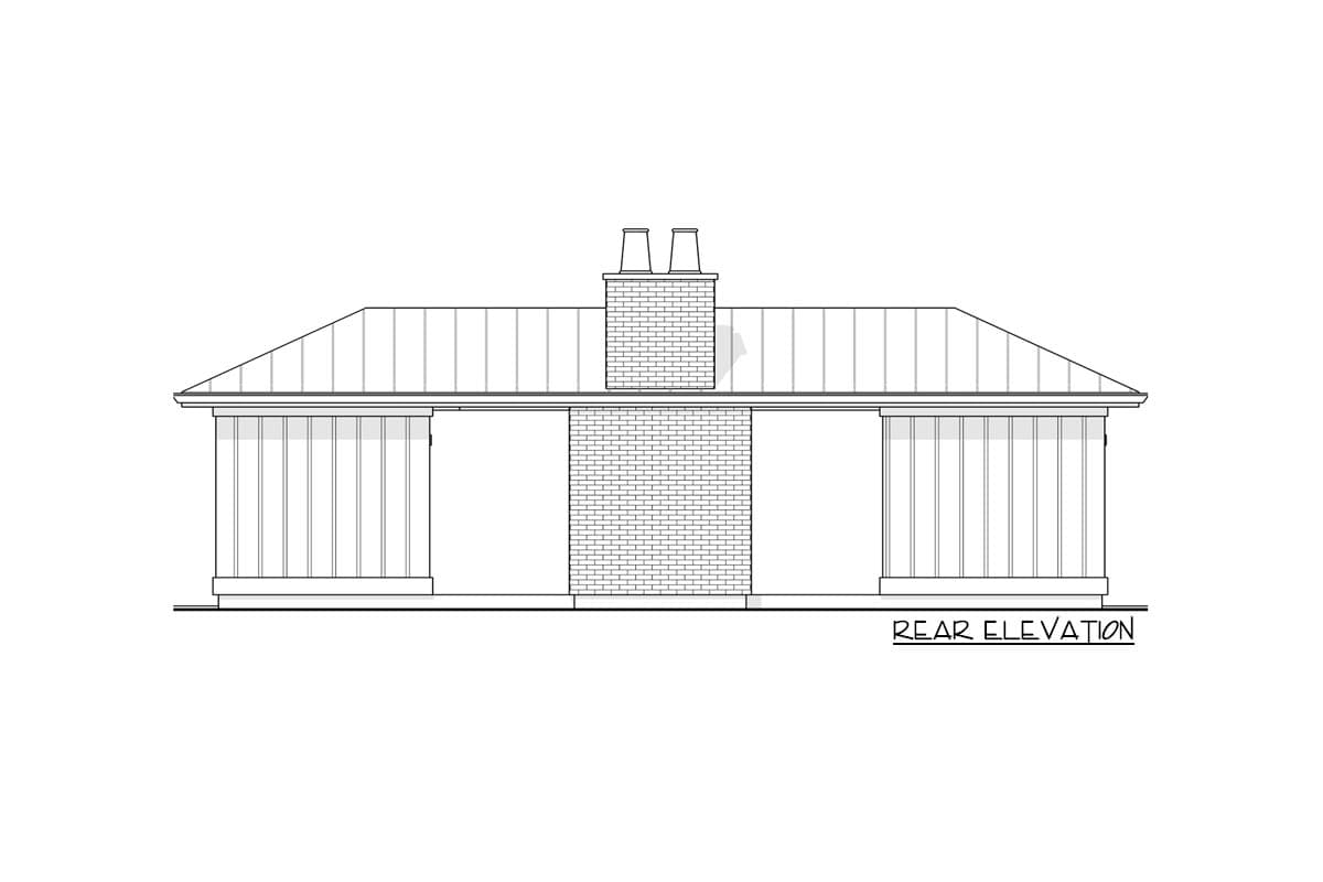 Plan 270052AF: Pool House with a Contemporary Vibe and a Fireplace - Image #6 - Contemporary, Country, Craftsman, French Country, Modern Farmhouse, New American, Transitional