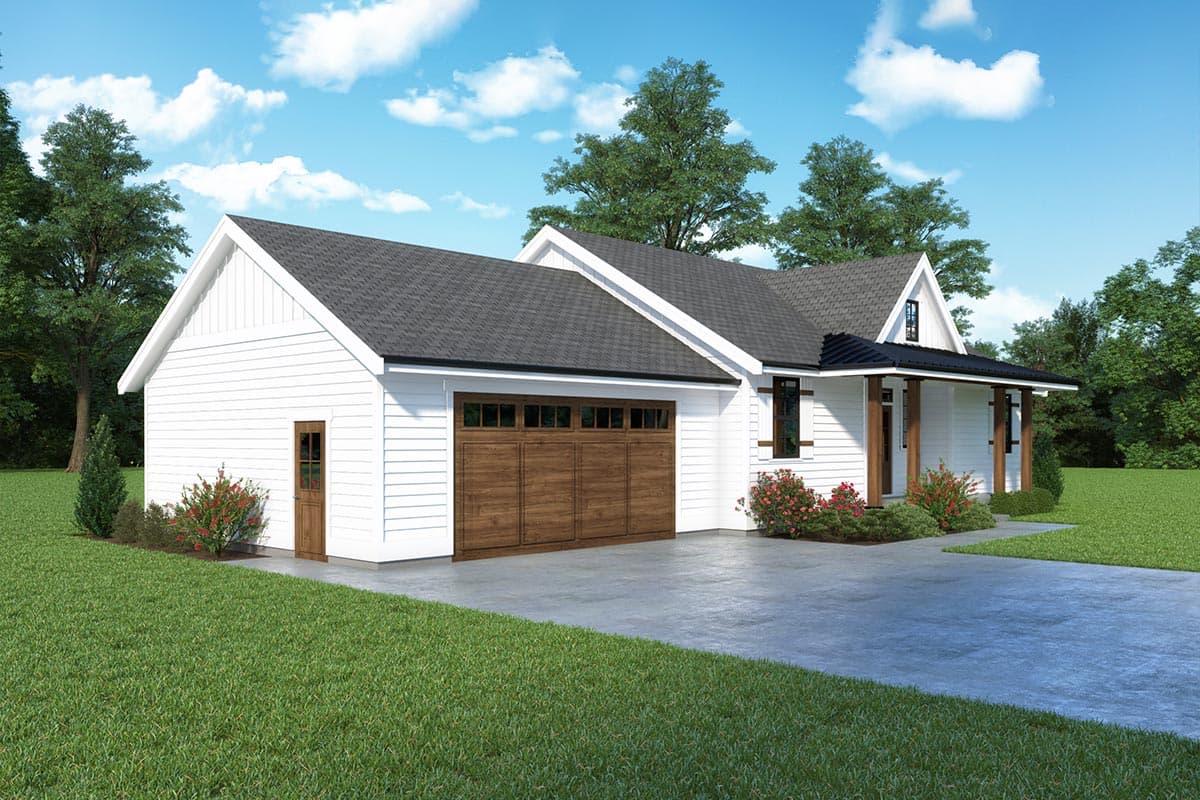 Plan 280161JWD: New American Ranch Plan with Vaulted Great Room - 1284 Sq Ft - Image #9 - New American, Ranch