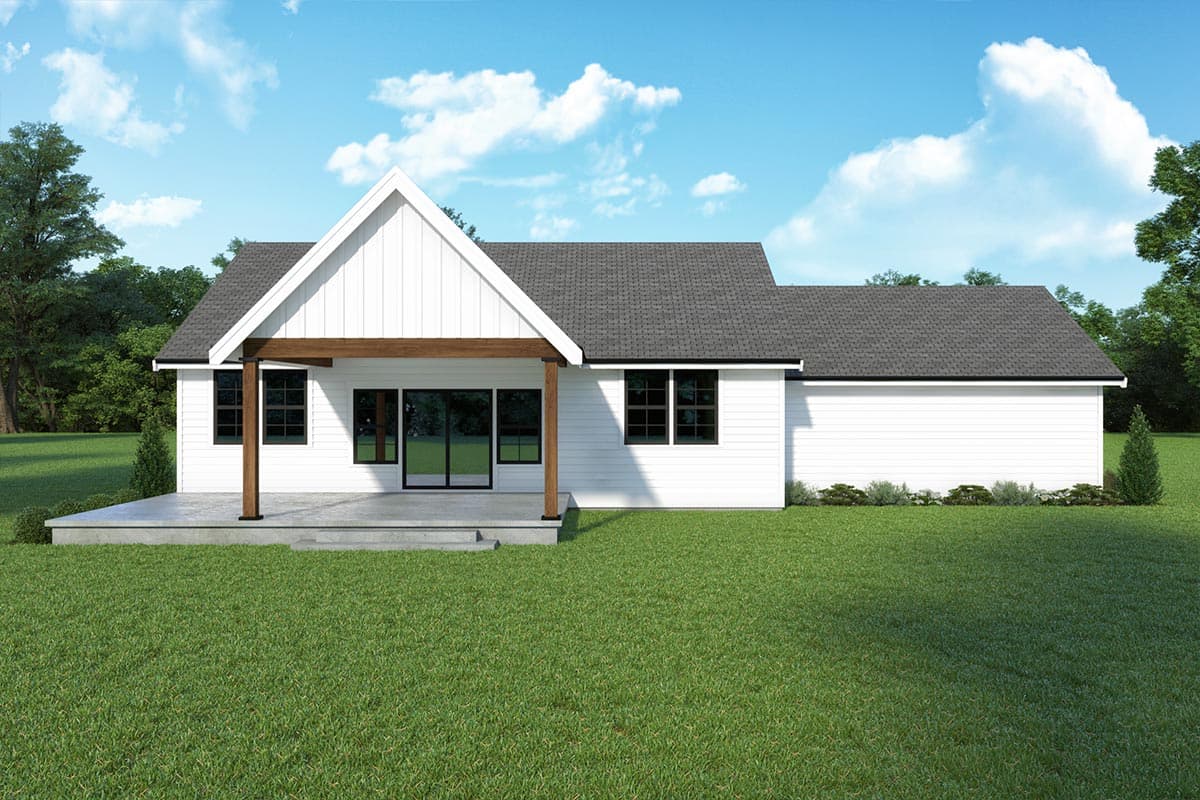 Plan 280161JWD: New American Ranch Plan with Vaulted Great Room - 1284 Sq Ft - Image #10 - New American, Ranch