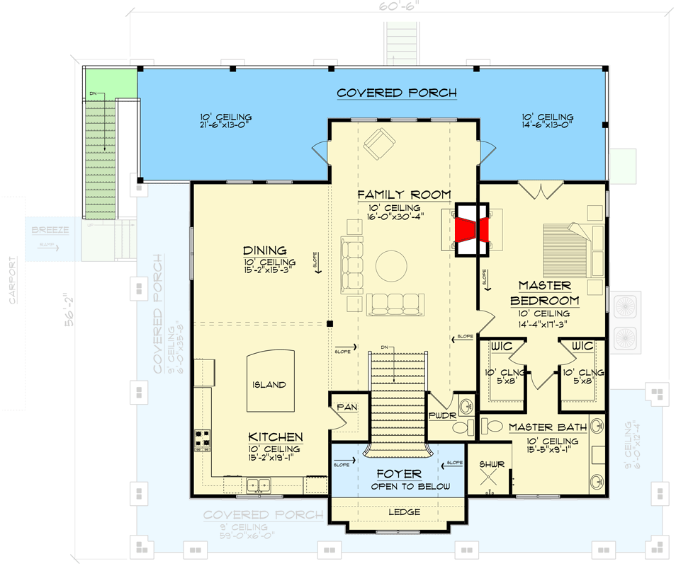 Plan 461002DNN: Exclusive Modern Farmhouse with Second-level Living Area - Floor Plan - 2nd Floor - Contemporary, Country, Farmhouse, Modern Farmhouse, New American, Transitional
