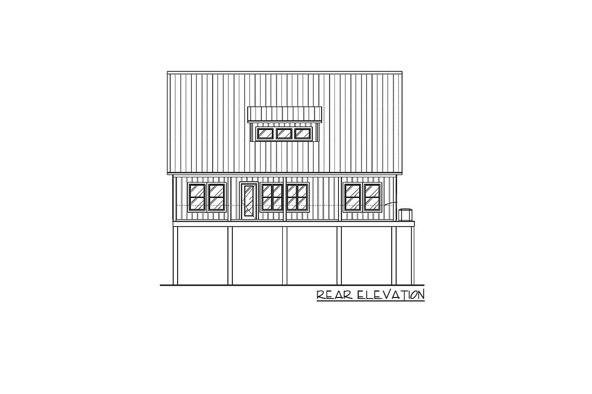 Plan 461003DNN: Exclusive 5-Bed Stilt House with Game Room - Image #4 - Beach, Coastal, Low Country, Vacation