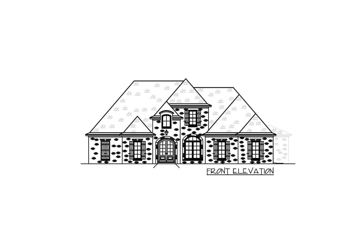 Plan 83831JW: Brick-clad Southern House Plan with Optional Bonus Room - Image #54 - European, French Country, Southern