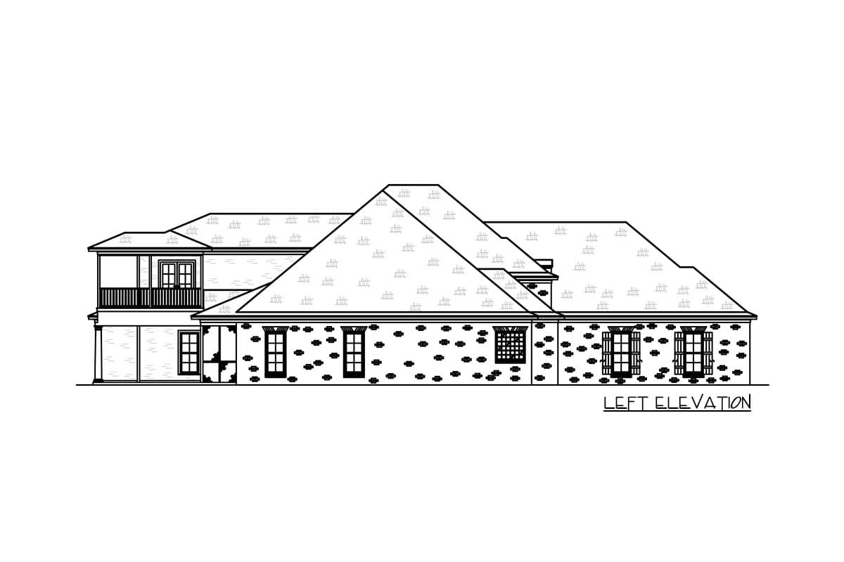Plan 83831JW: Brick-clad Southern House Plan with Optional Bonus Room - Image #55 - European, French Country, Southern