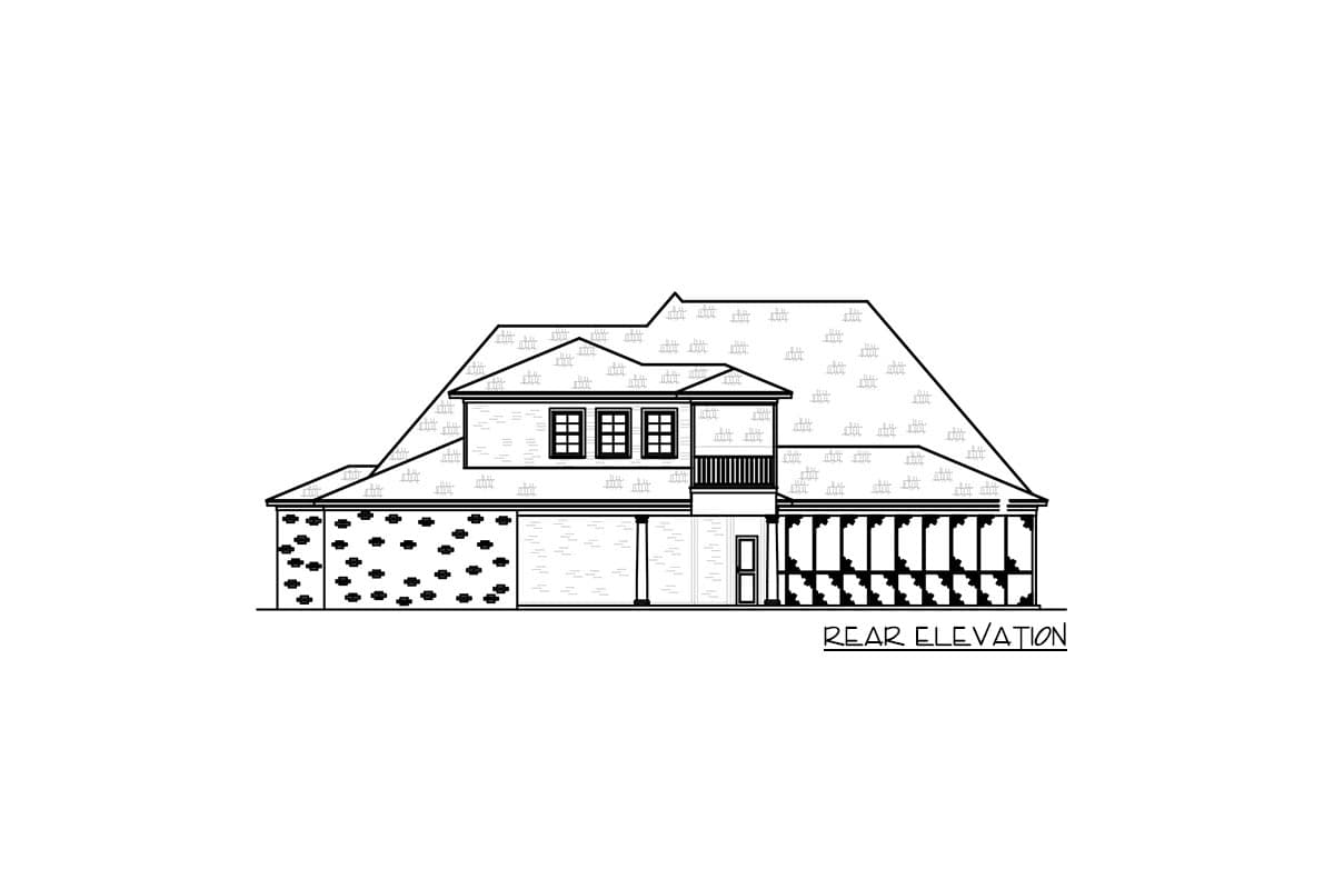 Plan 83831JW: Brick-clad Southern House Plan with Optional Bonus Room - Image #56 - European, French Country, Southern