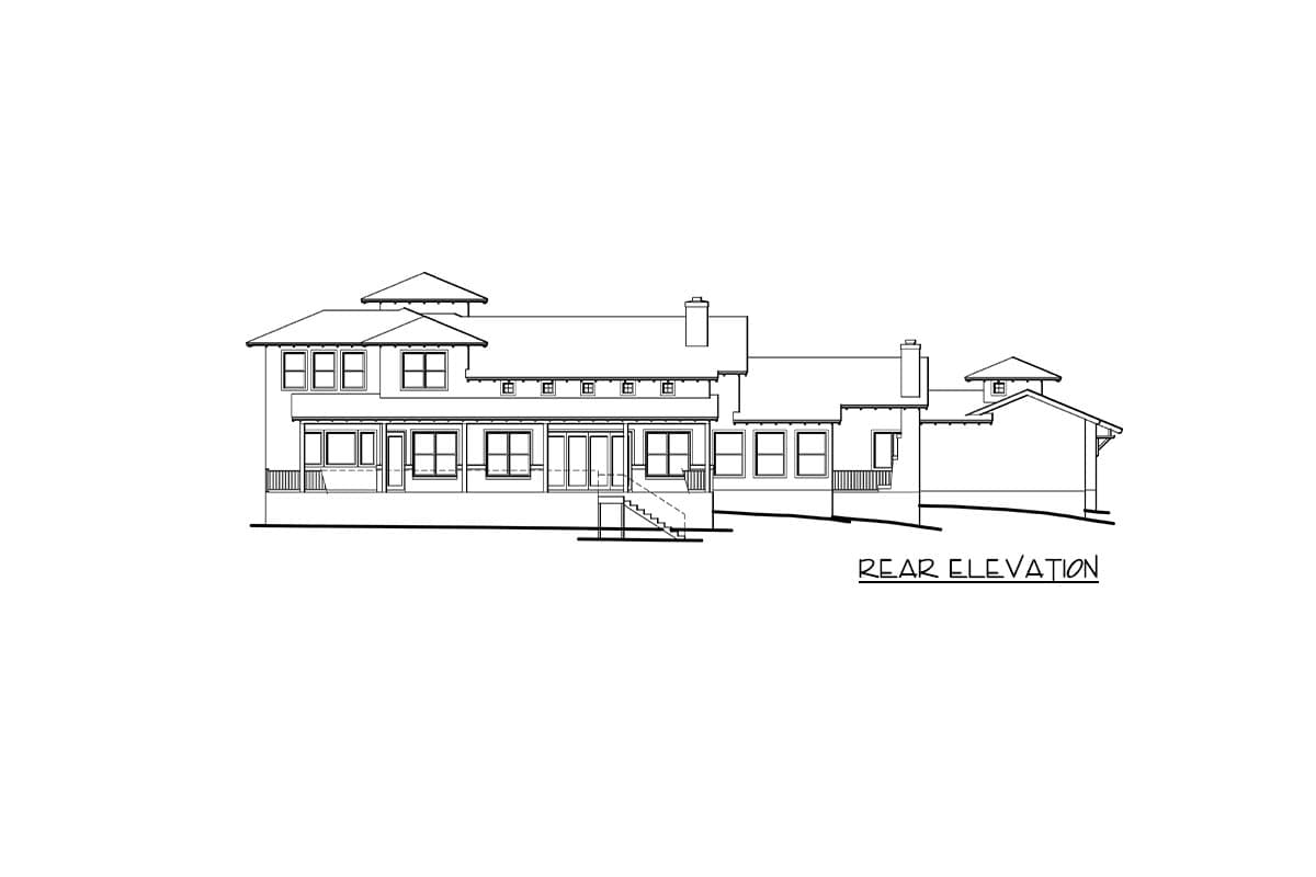 Plan 333006JHB: 2-Story Hill Country Home Plan with Large Covered Porches - Image #8 - European, Hill Country