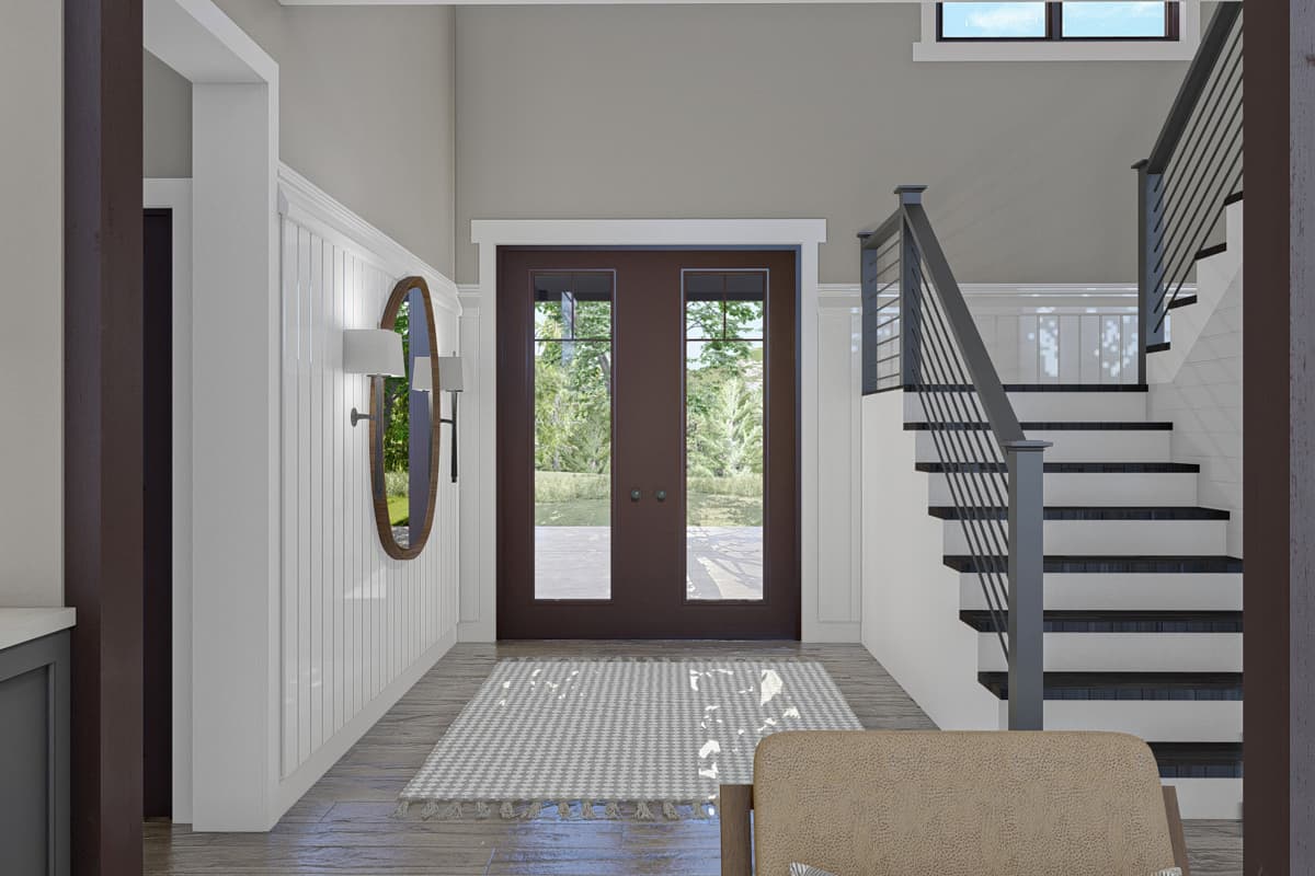 Plan 623070DJ: Handsome Barndominium-Style House Plan with Large 3-Car Garage - Image #6 - Barndominium, Country, Craftsman, Modern Farmhouse, Rustic