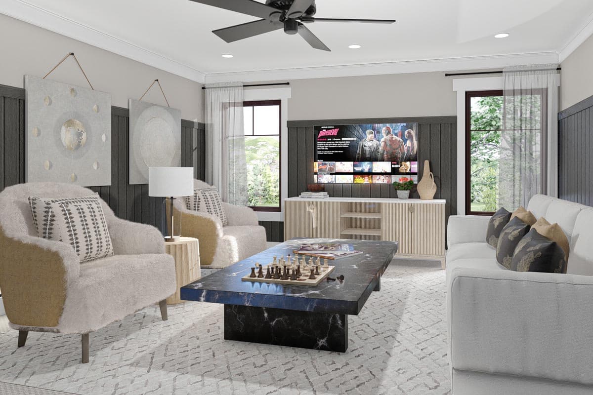 Plan 623070DJ: Handsome Barndominium-Style House Plan with Large 3-Car Garage - Image #13 - Barndominium, Country, Craftsman, Modern Farmhouse, Rustic