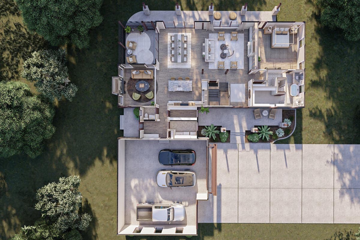 Plan 623070DJ: Handsome Barndominium-Style House Plan with Large 3-Car Garage - Image #18 - Barndominium, Country, Craftsman, Modern Farmhouse, Rustic