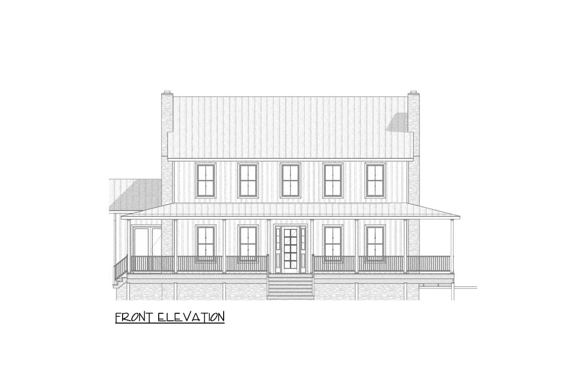 Plan 911014JVD: Master-Up Classic Farmhouse with Wrap Around Porch and Amenities - 3228 Sq Ft - Image #6 - Colonial, Country, Craftsman, Farmhouse, Modern Farmhouse, Southern, Traditional