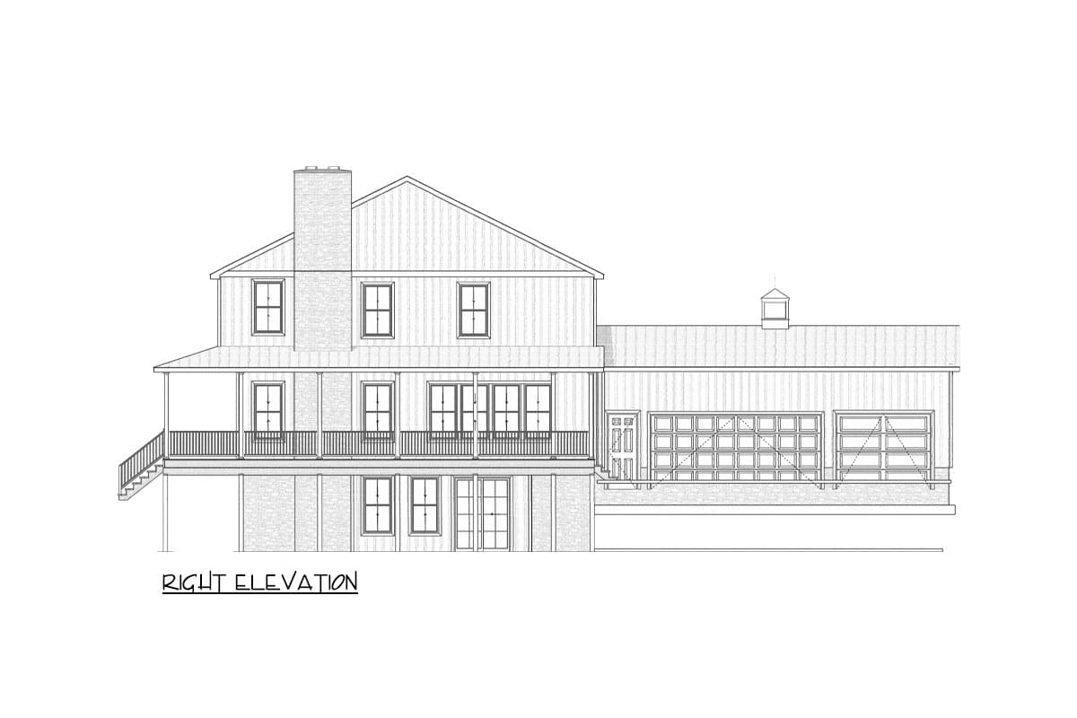 Plan 911014JVD: Master-Up Classic Farmhouse with Wrap Around Porch and Amenities - 3228 Sq Ft - Image #9 - Colonial, Country, Craftsman, Farmhouse, Modern Farmhouse, Southern, Traditional