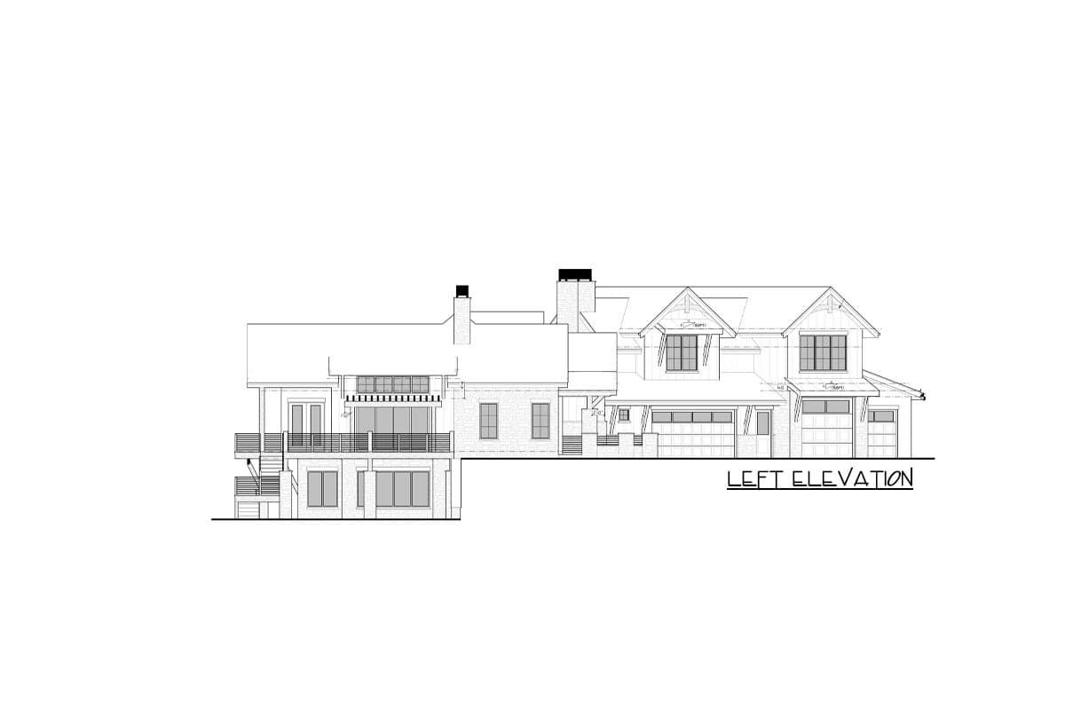 Plan 95131RW: Luxury Mountain Home Plan with In-Law Suite and Walkout Basement - Image #5 - Contemporary, Craftsman, Mountain, Northwest, Rustic, Transitional