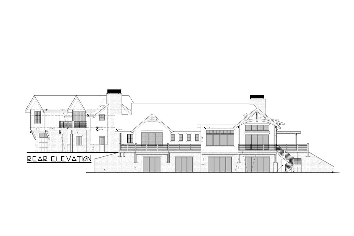Plan 95131RW: Luxury Mountain Home Plan with In-Law Suite and Walkout Basement - Image #6 - Contemporary, Craftsman, Mountain, Northwest, Rustic, Transitional