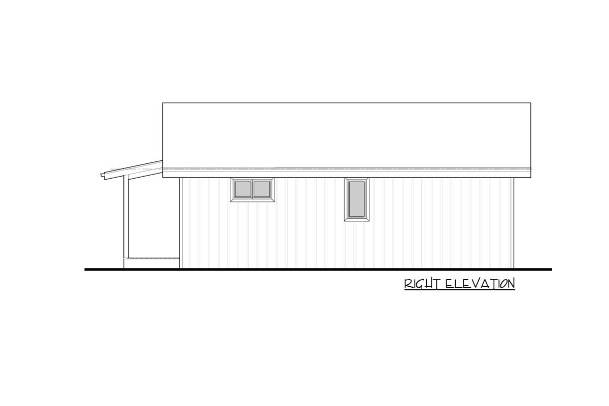 Plan 95133RW: Modern 1-Bed Cottage ADU House Plan with Home Office - Image #19 - Contemporary, Cottage, Mid Century Modern, Modern, Vacation