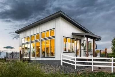 Modern 1-Bed Cottage ADU House Plan with Home Office