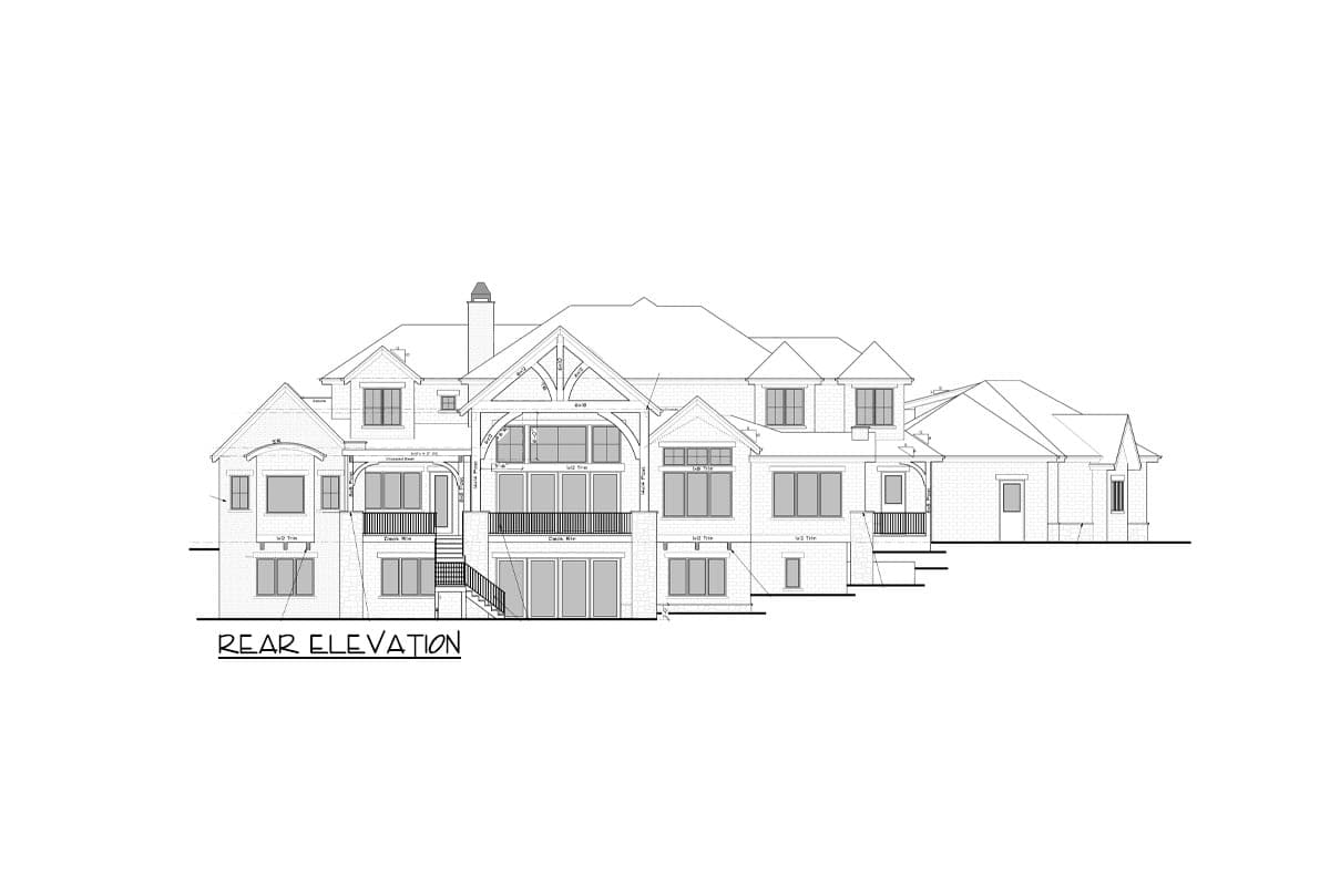 Plan 95134RW: Spacious Two-story Home Plan with Walkout Basement and Home Office - Image #5 - Country, Craftsman