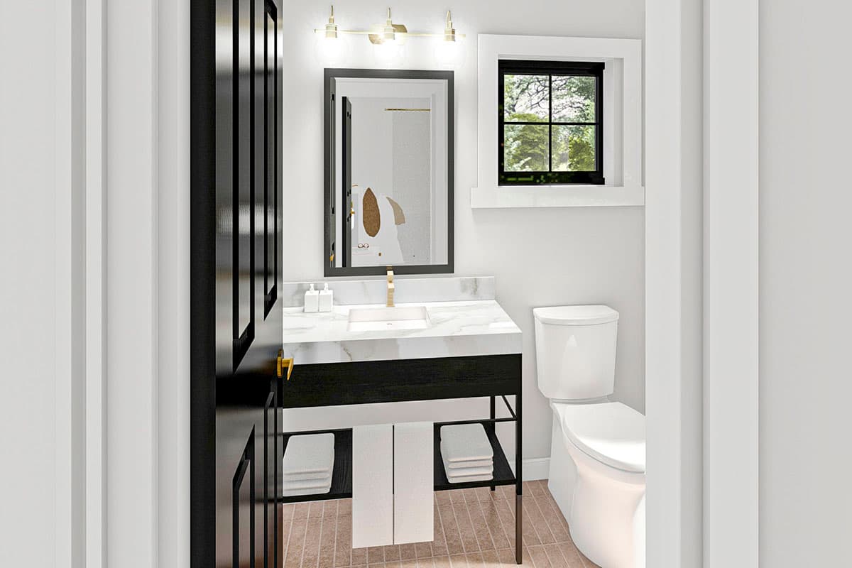 Plan 623071DJ: Craftsman Cottage House Plan under 750 Square Feet - Image #8 - Bungalow, Cottage, Country, Craftsman, New American, Traditional, Vacation