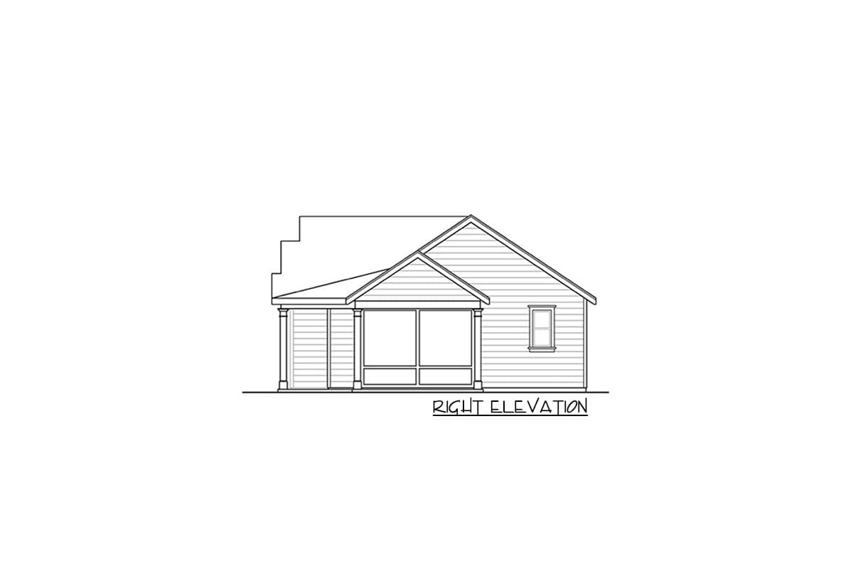 Plan 72315DA: Country-style Ranch with 3-Season Porch - Image #4 - Ranch, Traditional