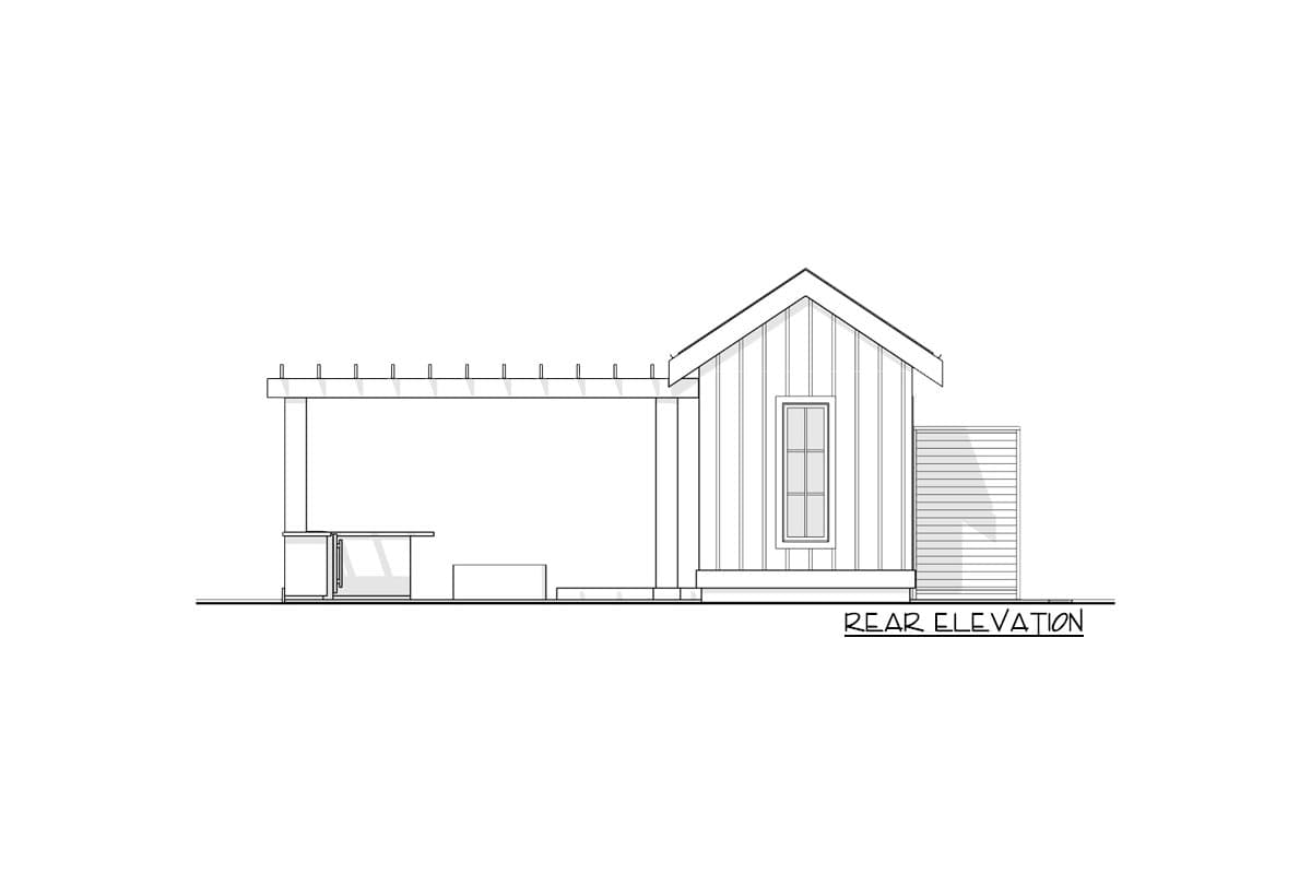 Plan 270053AF: Pool House with Lounge Area - Image #6 - Cottage, Country, Modern Farmhouse, Traditional