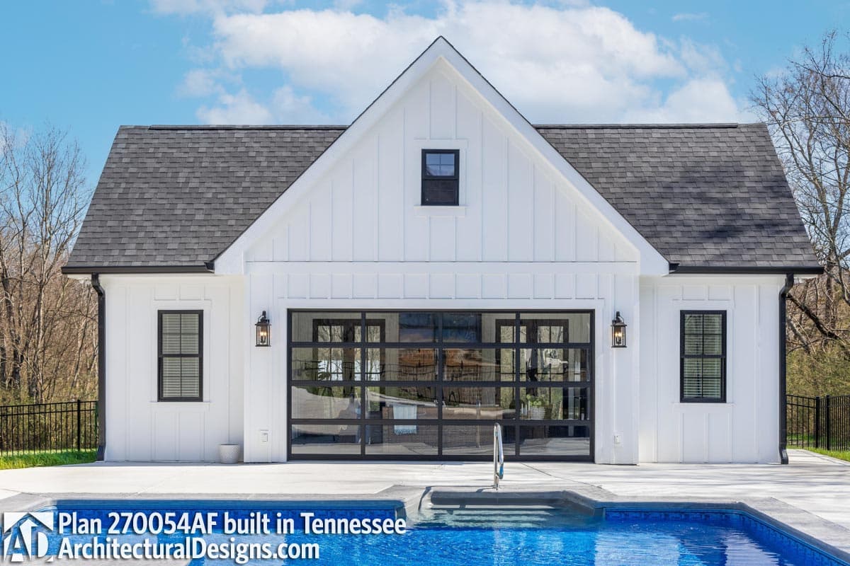 build gallery item - Pool House Plan 270054AF Comes to Life in Tennessee