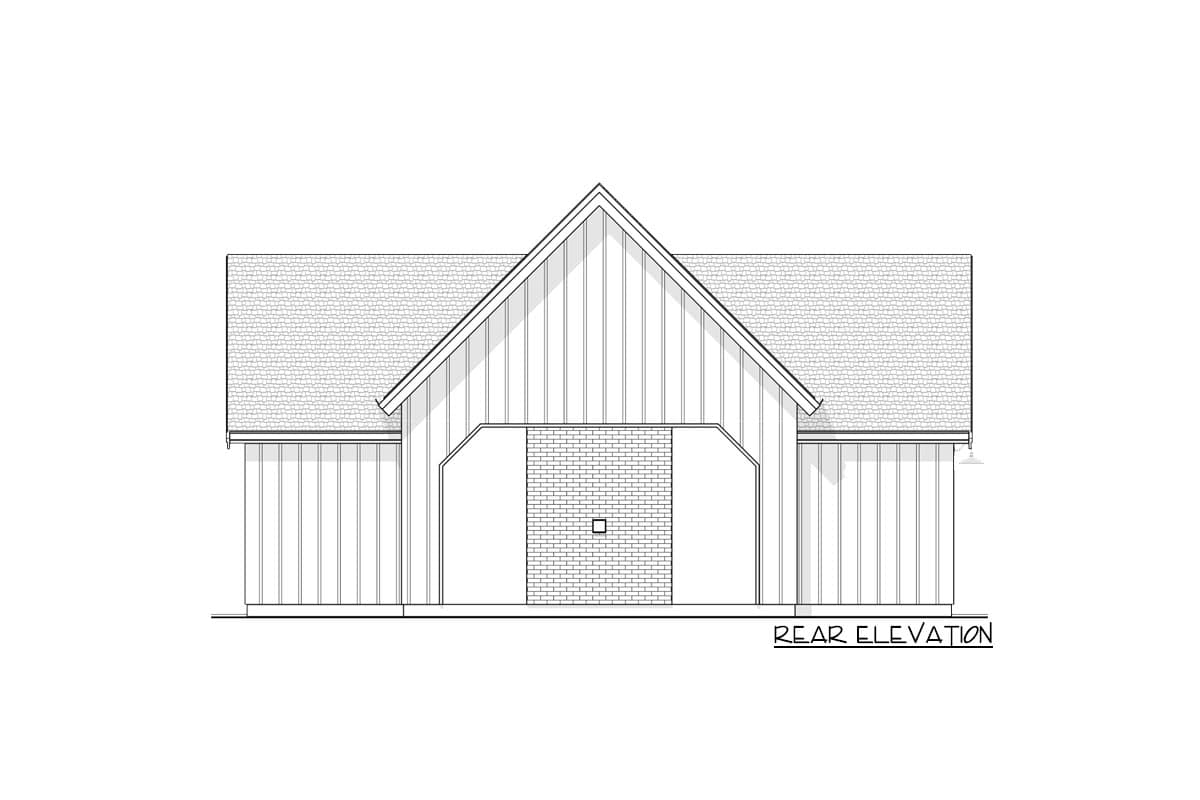 Plan 270054AF: New American Pool House with Fireplace - Image #4 - Country, Modern Farmhouse, New American