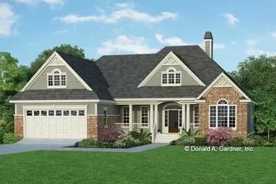 Traditional 3-Bed Home Plan with Screen Porch and Bonus Room